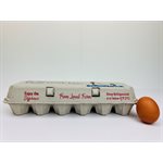 CARTON-ZELLWIN 12 CELL SOLID TOP (BLUE / BROWN)