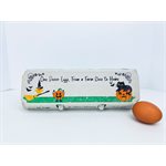 12-Egg Cartons Halloween Design
